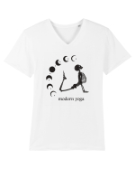 Modern Yoga - black Tricou mânecă scurtă guler V Bărbat Presenter