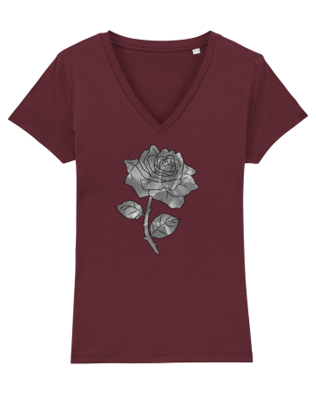 Trandafir monocrom Burgundy