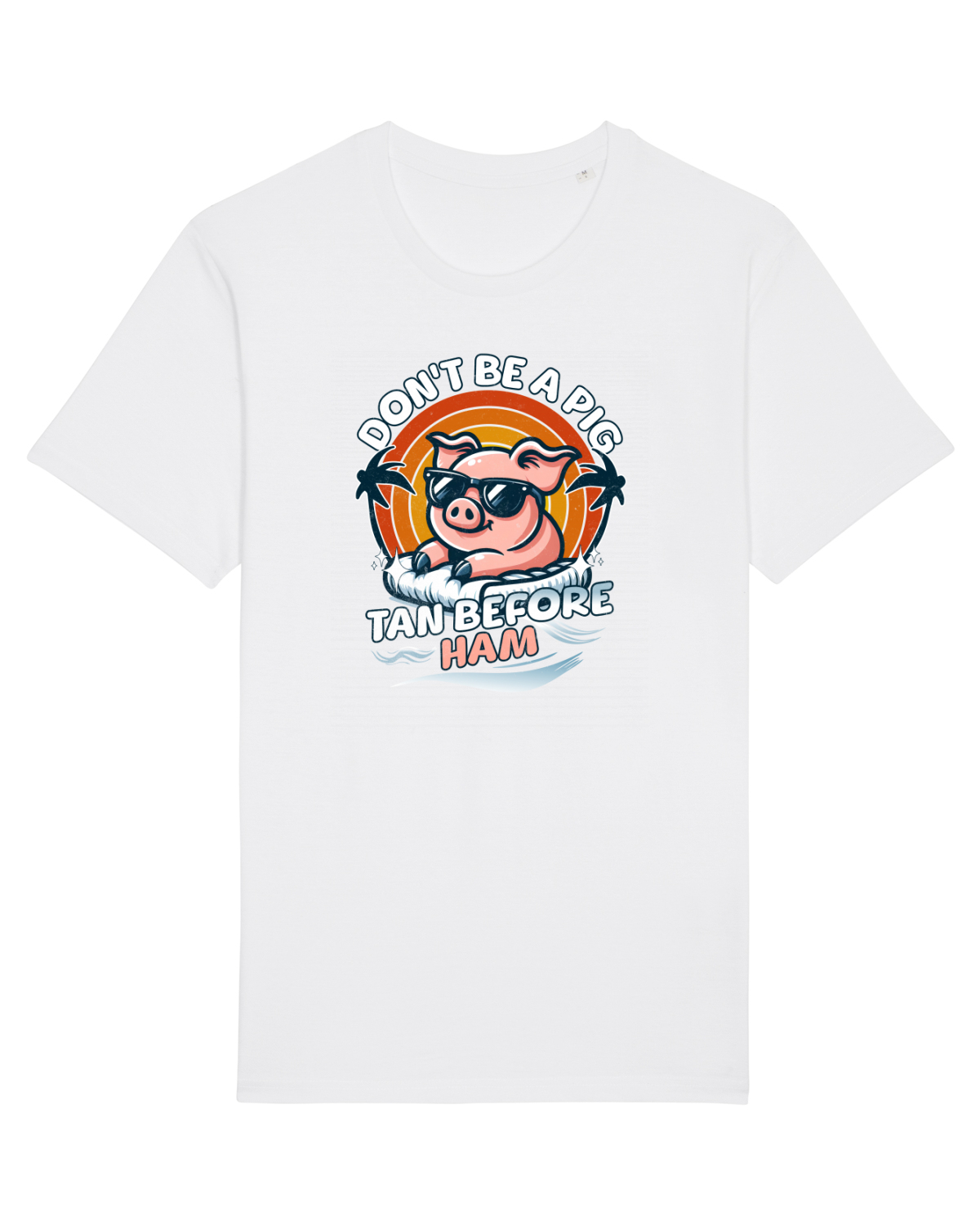 Tricou mânecă scurtă Unisex Rocker White