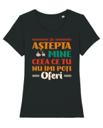 Nu aștepta... Tricou mânecă scurtă guler larg fitted Damă Expresser