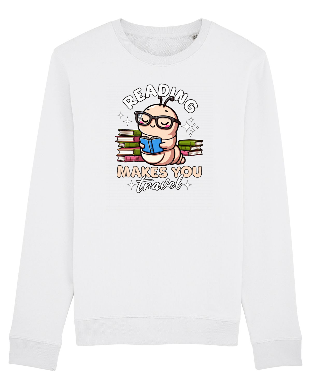 Bluză mânecă lungă Unisex Rise White
