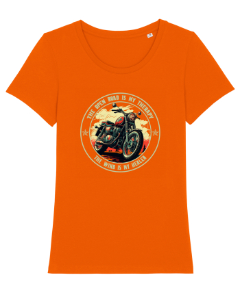 THE OPEN ROAD IS MY THERAPY, THE WIND IS MY HEALER Bright Orange