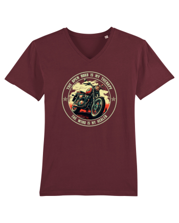 THE OPEN ROAD IS MY THERAPY, THE WIND IS MY HEALER Burgundy