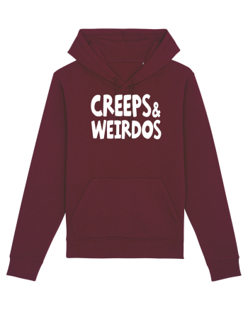Creeps & Weirdos - white Burgundy