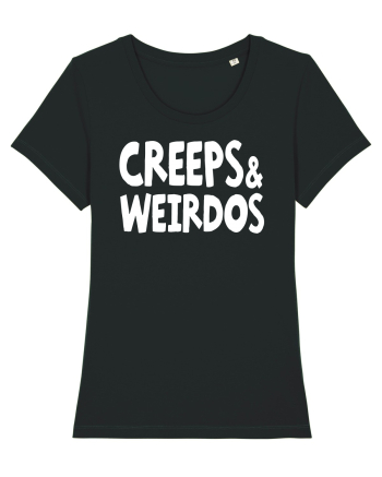 Creeps & Weirdos - white Black