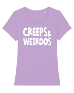 Creeps & Weirdos - white Tricou mânecă scurtă guler larg fitted Damă Expresser