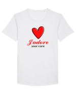 J'adore your core Tricou mânecă scurtă guler larg Bărbat Skater