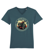 MOTORCYCLE -  OFFICIAL VEHICLE OF THE COOLEST PEOPLE  Tricou mânecă scurtă guler V Bărbat Presenter