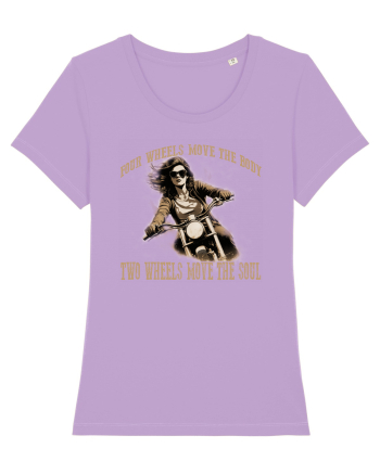 TWO WHEELS MOVE THE SOUL, FOUR WHEELS MOVE THE BODY Lavender Dawn