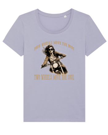 TWO WHEELS MOVE THE SOUL, FOUR WHEELS MOVE THE BODY Lavender