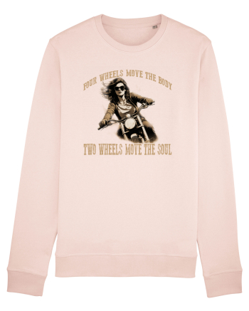 TWO WHEELS MOVE THE SOUL, FOUR WHEELS MOVE THE BODY Candy Pink