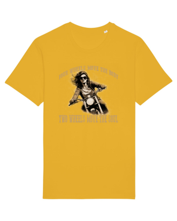 TWO WHEELS MOVE THE SOUL, FOUR WHEELS MOVE THE BODY Spectra Yellow