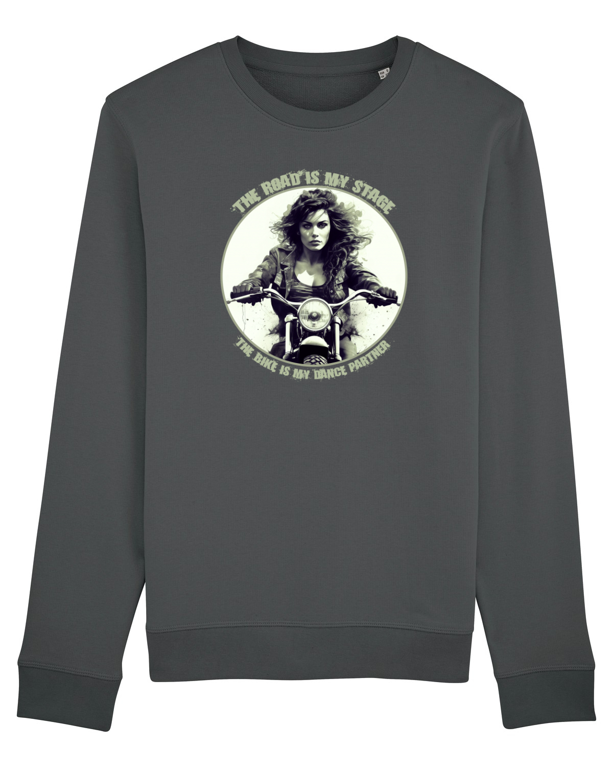 Bluză mânecă lungă Unisex Rise Anthracite