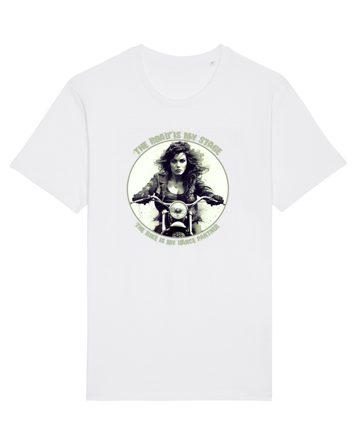 Tricou mânecă scurtă Unisex Rocker White