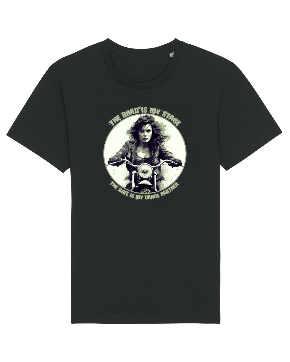 Tricou mânecă scurtă Unisex Rocker Black