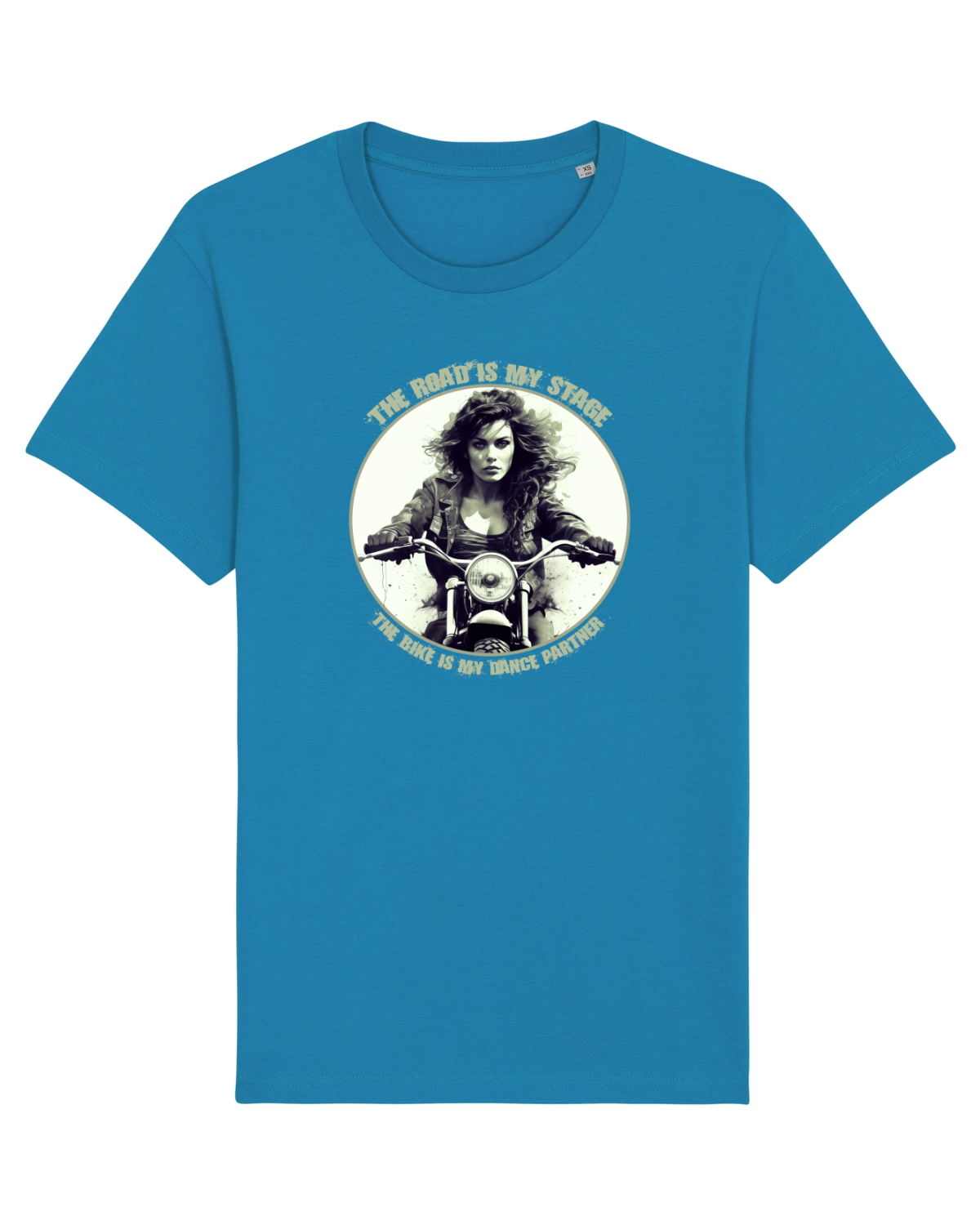 Tricou mânecă scurtă Unisex Rocker Azur