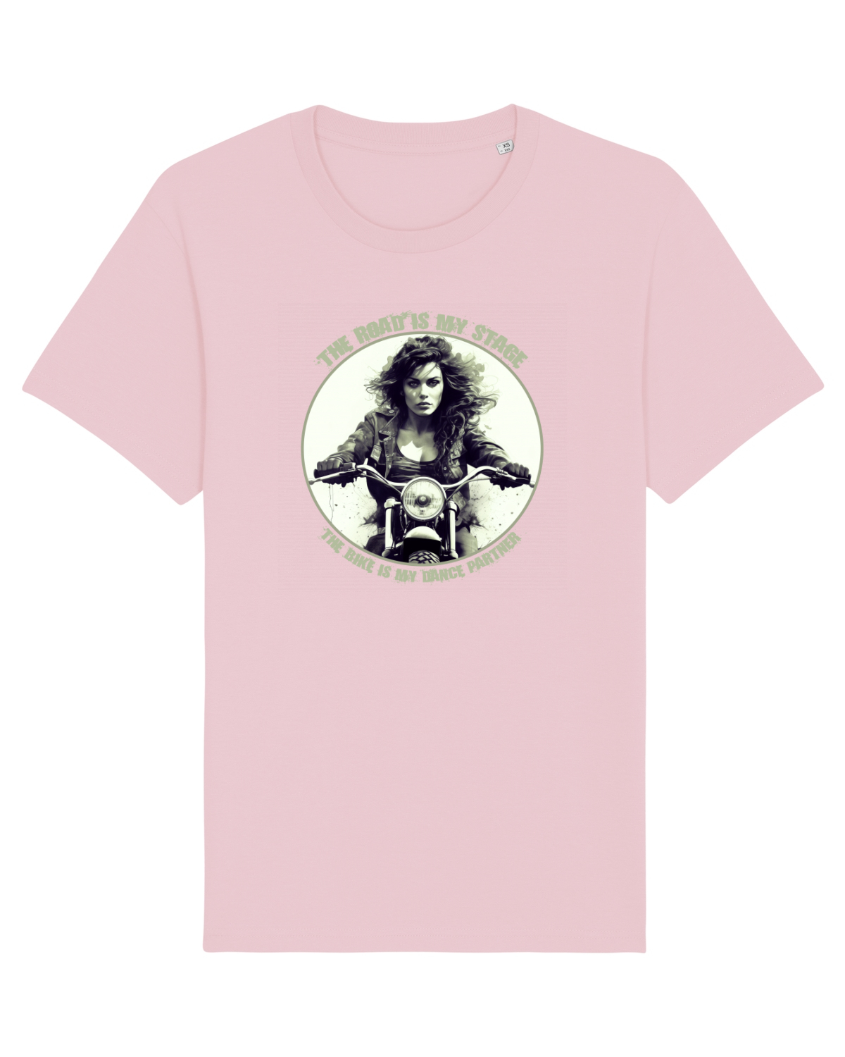 Tricou mânecă scurtă Unisex Rocker Cotton Pink