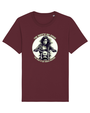 THE ROAD IS MY STAGE, THE BIKE IS MY DANCE PARTNER Burgundy