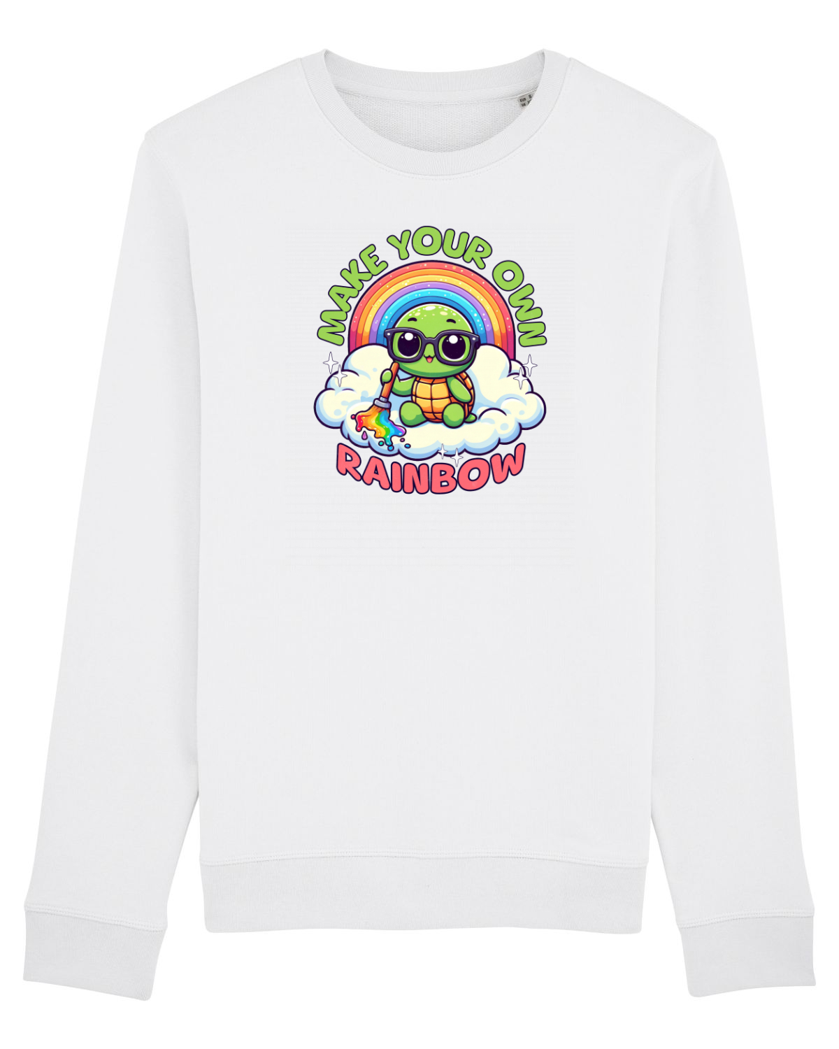 Bluză mânecă lungă Unisex Rise White
