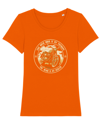 THE OPEN ROAD IS MY THERAPY - monocrom 1 Bright Orange