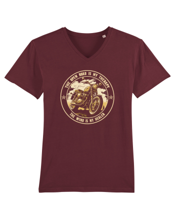 THE OPEN ROAD IS MY THERAPY - monocrom 1 Burgundy