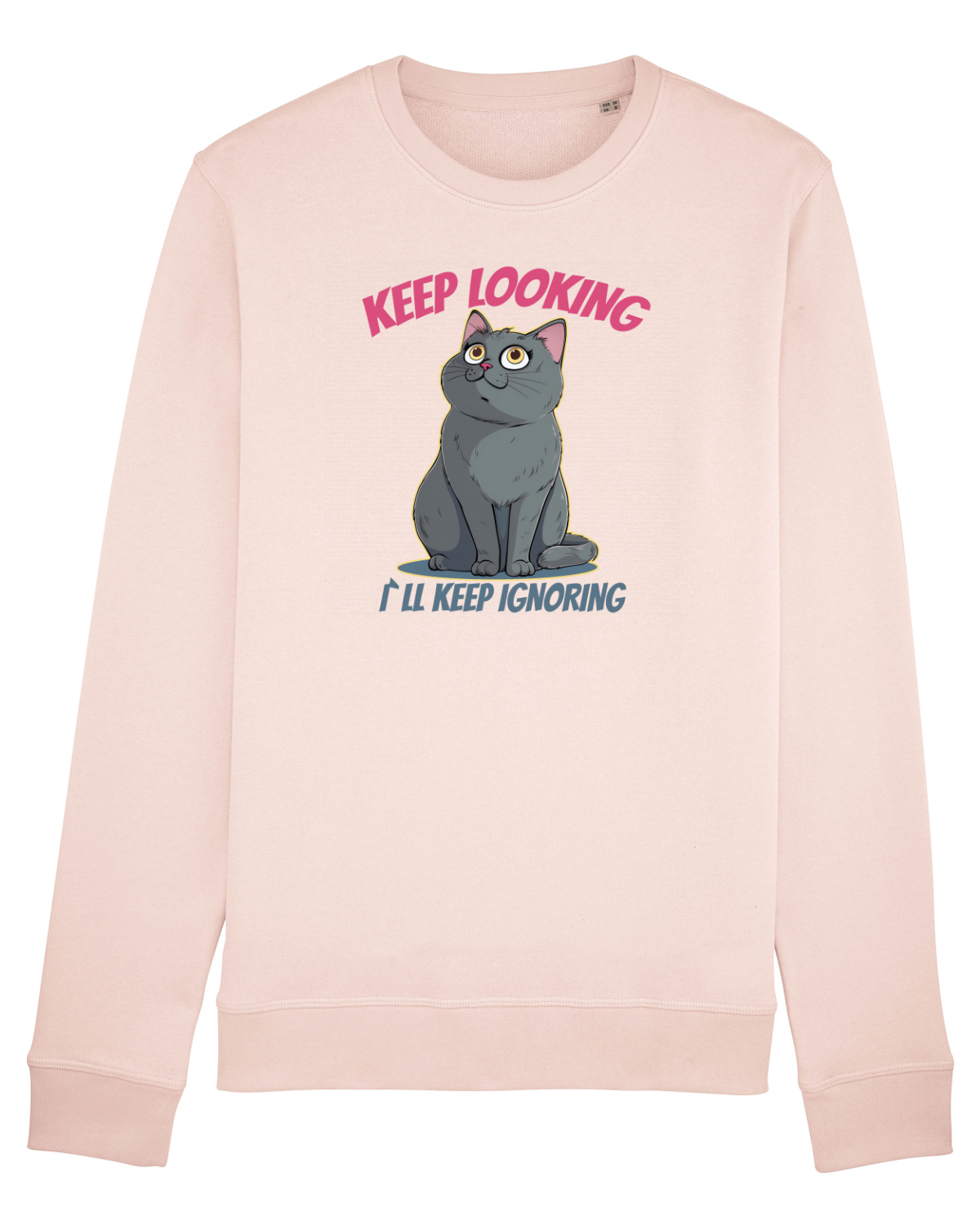 Bluză mânecă lungă Unisex Rise Candy Pink