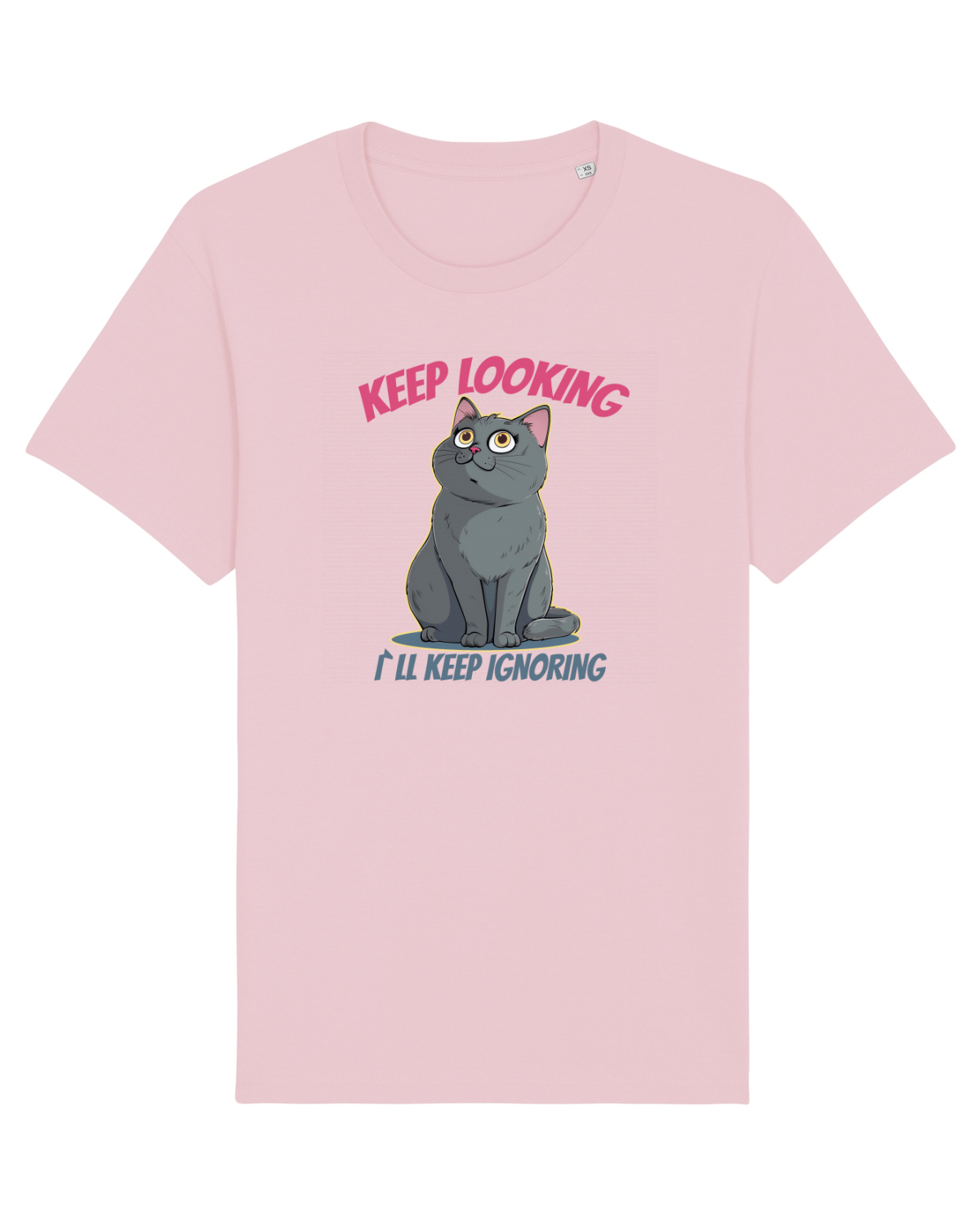 Tricou mânecă scurtă Unisex Rocker Cotton Pink