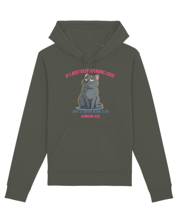 IF I KEEP LOOKING CUTE, THEY`LL BLAME IT ON SOMEONE ELSE Khaki
