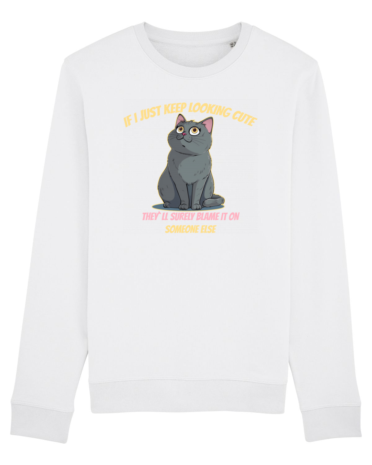 Bluză mânecă lungă Unisex Rise White