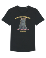IF I KEEP LOOKING CUTE, THEY`LL BLAME IT ON SOMEONE ELSE 2 Tricou mânecă scurtă guler larg Bărbat Skater