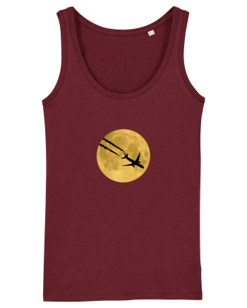 Avion peste luna Burgundy