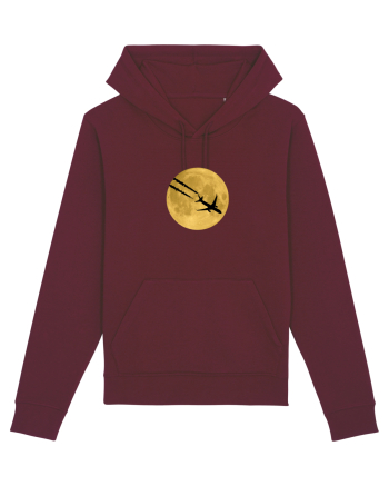 Avion peste luna Burgundy
