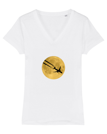 Avion peste luna White