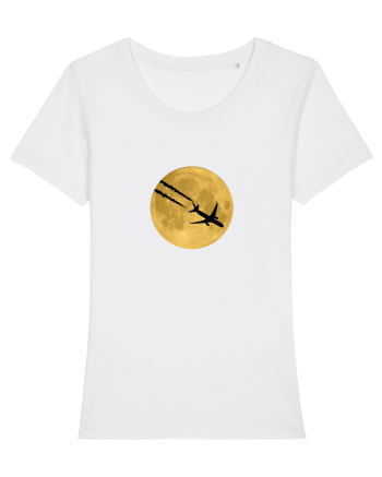 Avion peste luna White