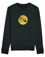 Avion peste luna Bluză mânecă lungă Unisex Rise