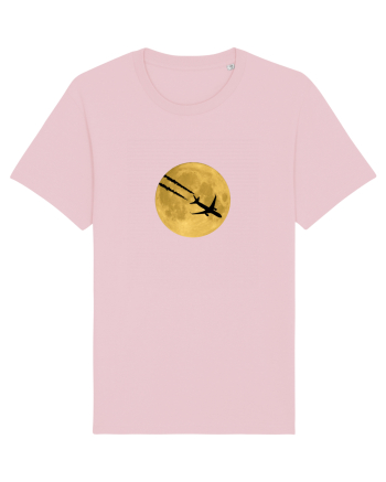 Avion peste luna Cotton Pink
