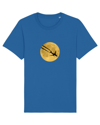 Avion peste luna Royal Blue
