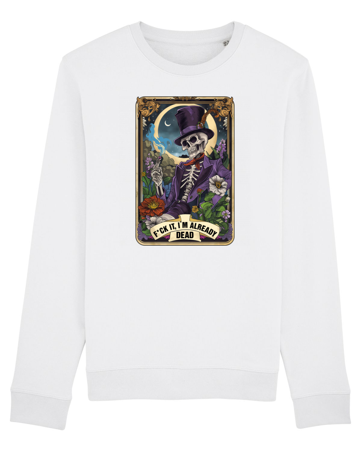 Bluză mânecă lungă Unisex Rise White