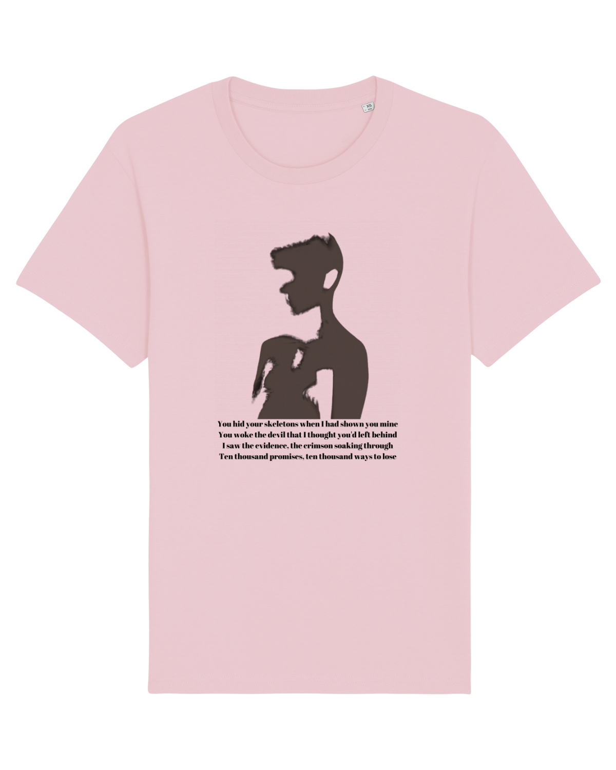 Tricou mânecă scurtă Unisex Rocker Cotton Pink