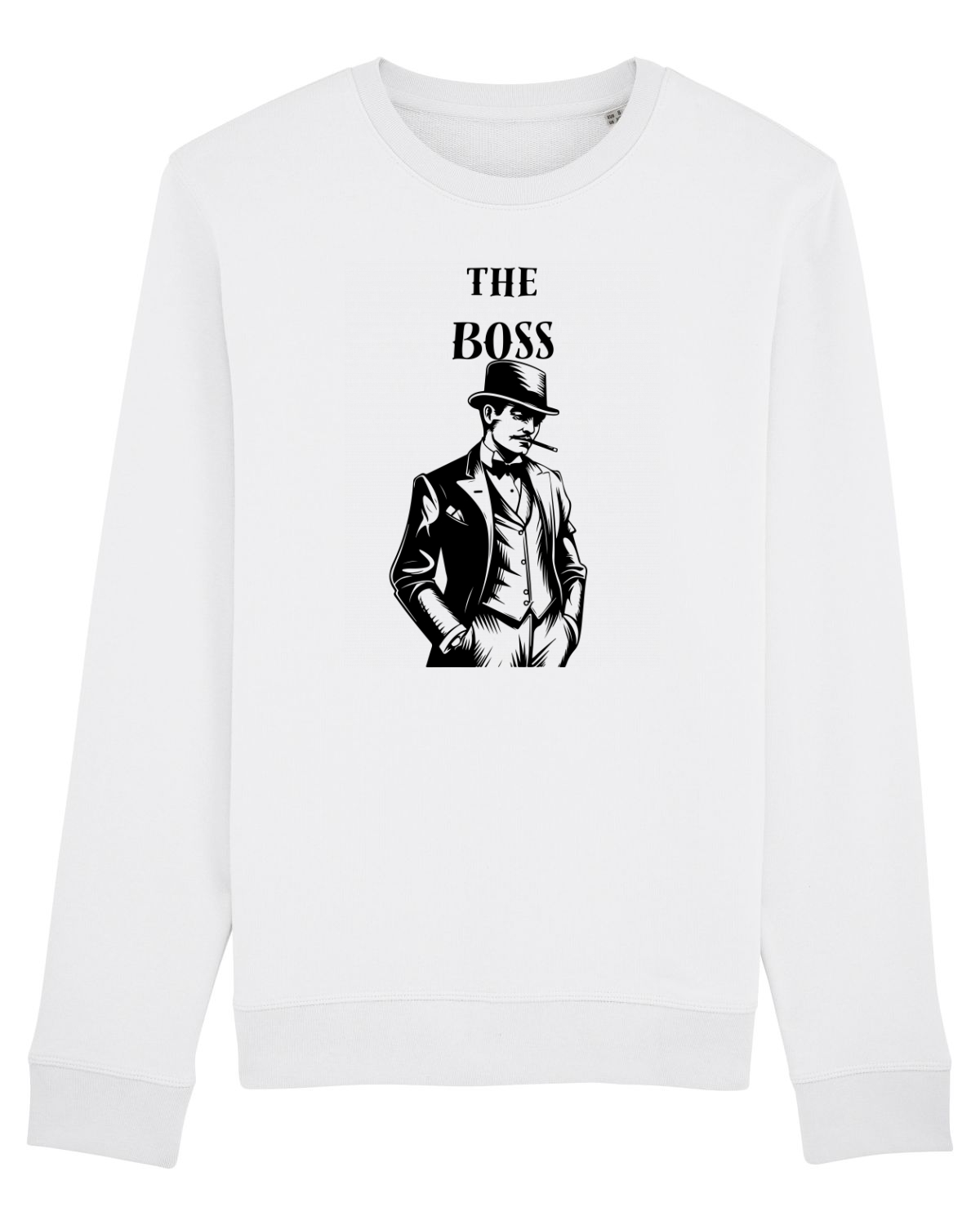 Bluză mânecă lungă Unisex Rise White