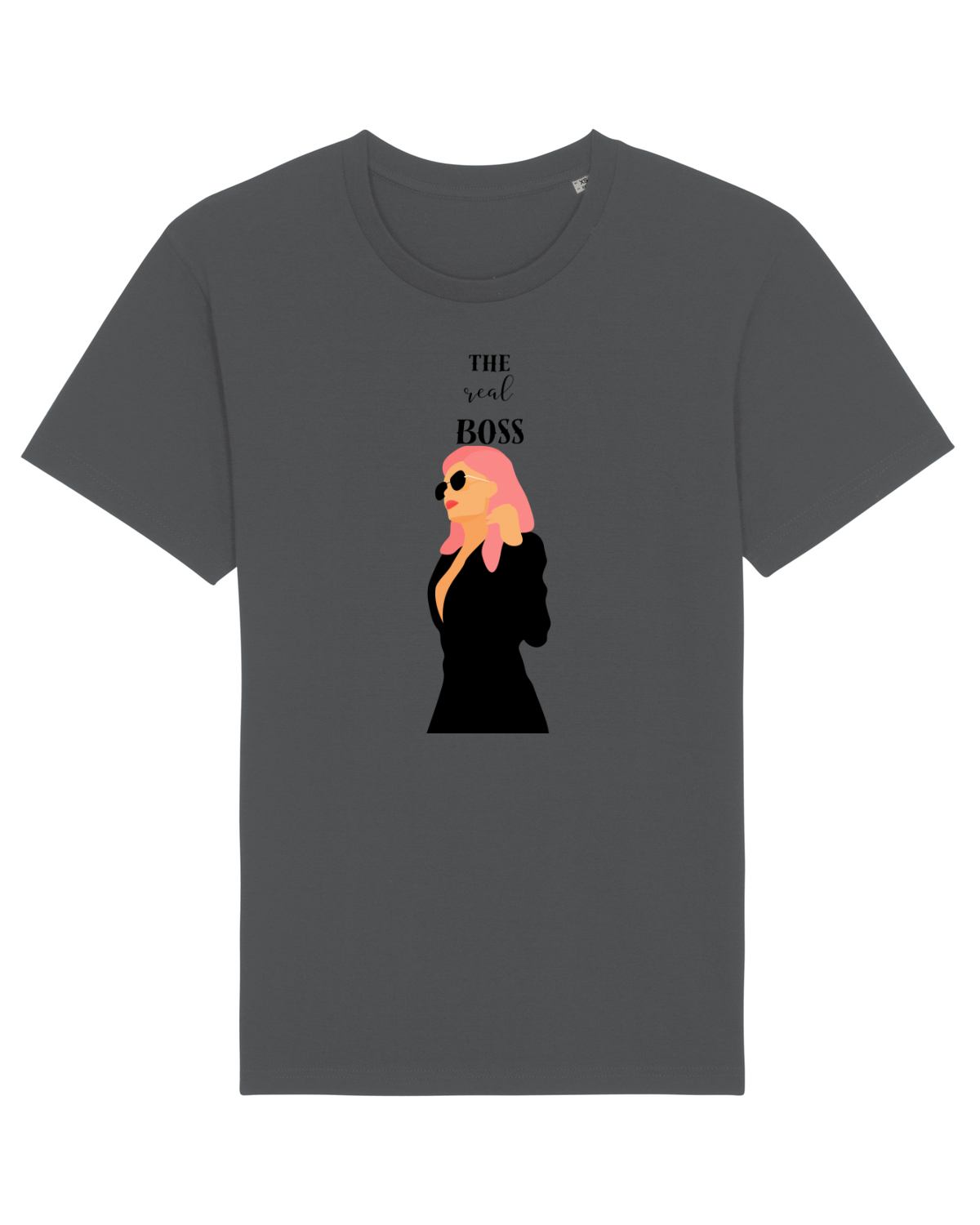 Tricou mânecă scurtă Unisex Rocker Anthracite