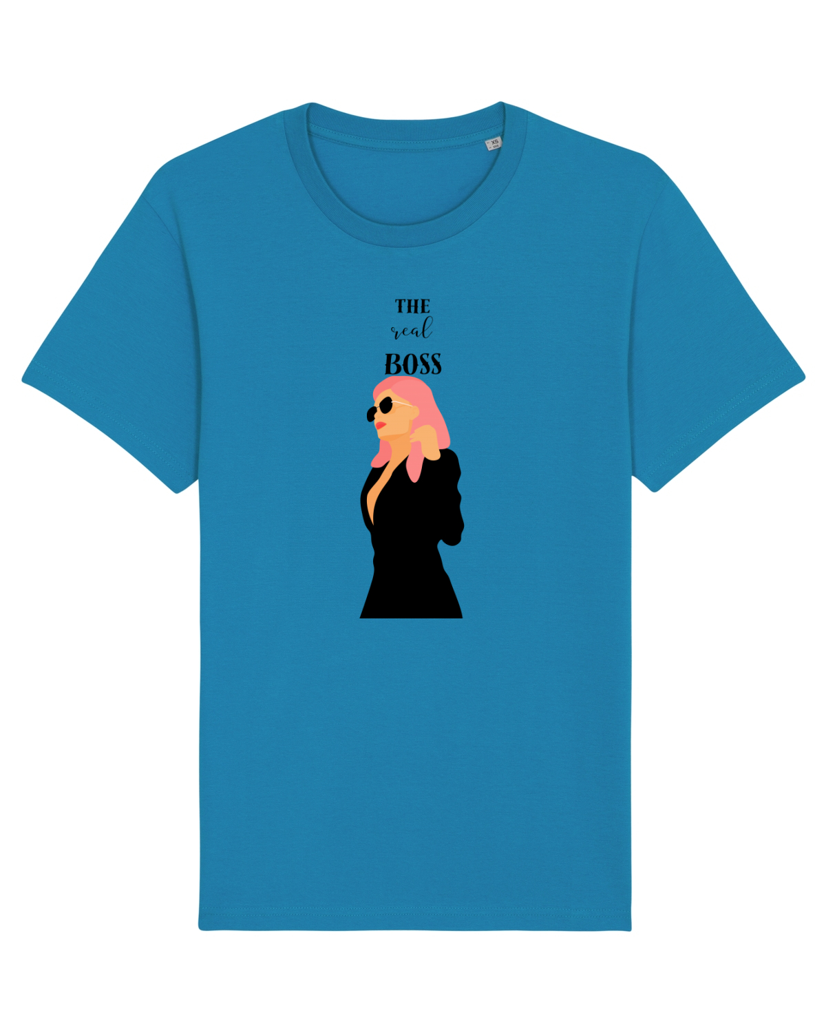 Tricou mânecă scurtă Unisex Rocker Azur