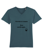 Întârziere Late Tricou mânecă scurtă guler V Bărbat Presenter
