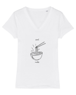 nudes or noodles Tricou mânecă scurtă guler V Damă Evoker