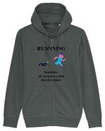 run motivation Hanorac cu fermoar Unisex Connector