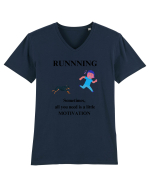 run motivation Tricou mânecă scurtă guler V Bărbat Presenter