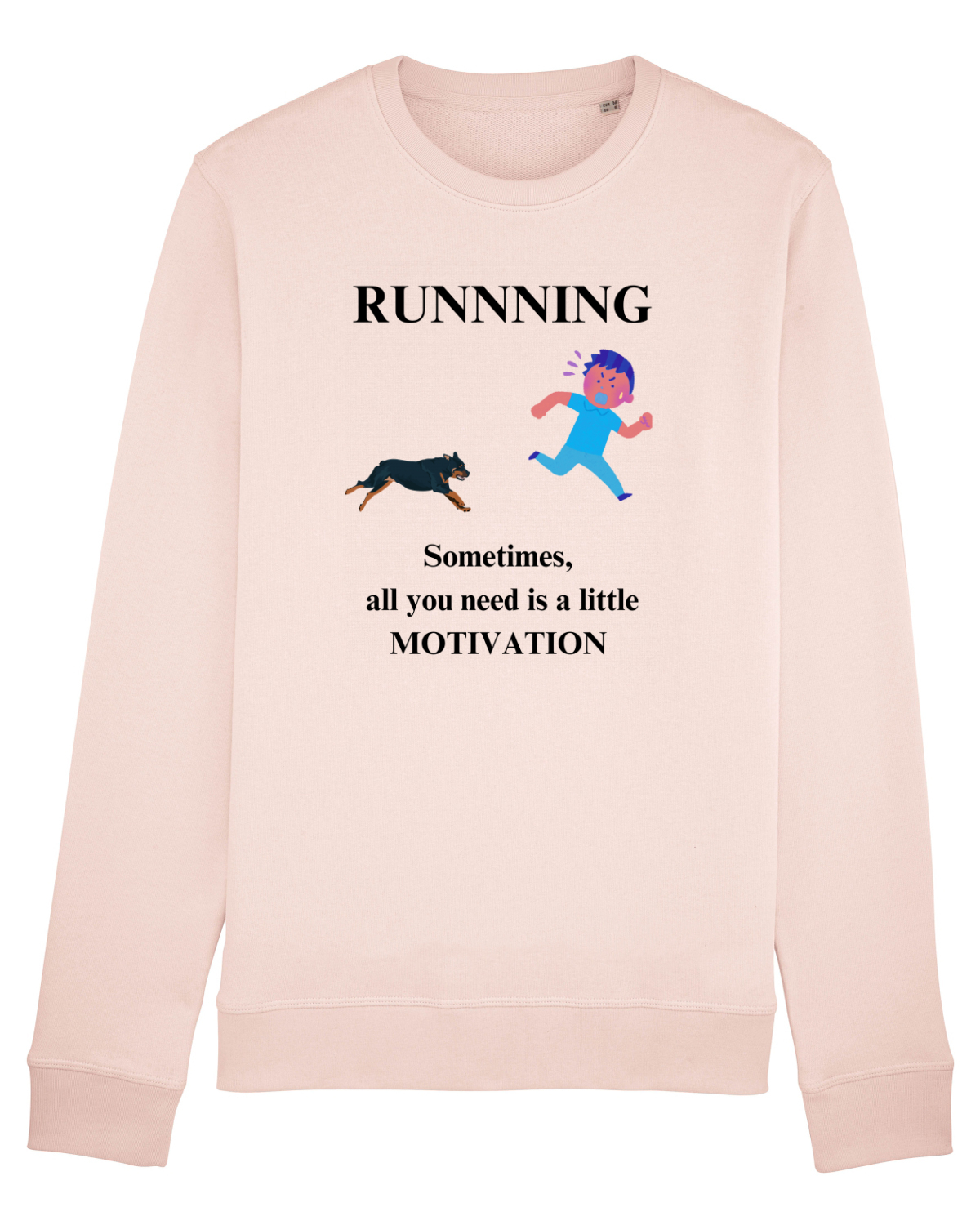 Bluză mânecă lungă Unisex Rise Candy Pink
