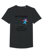 run motivation Tricou mânecă scurtă guler larg Bărbat Skater
