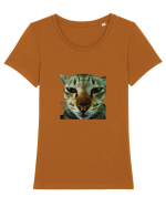 Cat mirage/Ce te miri? Tricou mânecă scurtă guler larg fitted Damă Expresser