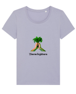 Tinem legatura/Holding Tricou mânecă scurtă guler larg fitted Damă Expresser